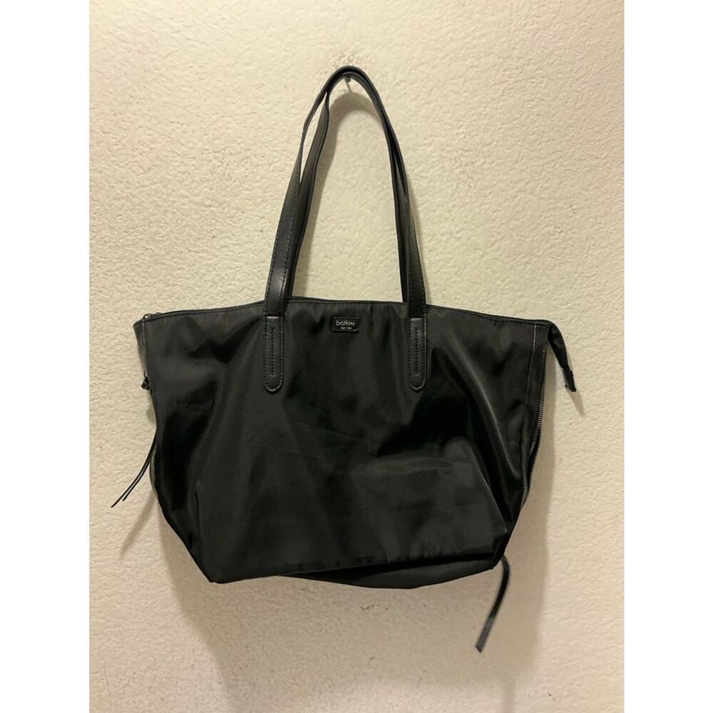 Botkier Black Nylon Tote with Leather Handles